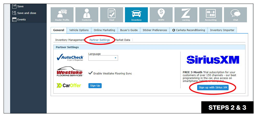 DealerCenter Inventory visual