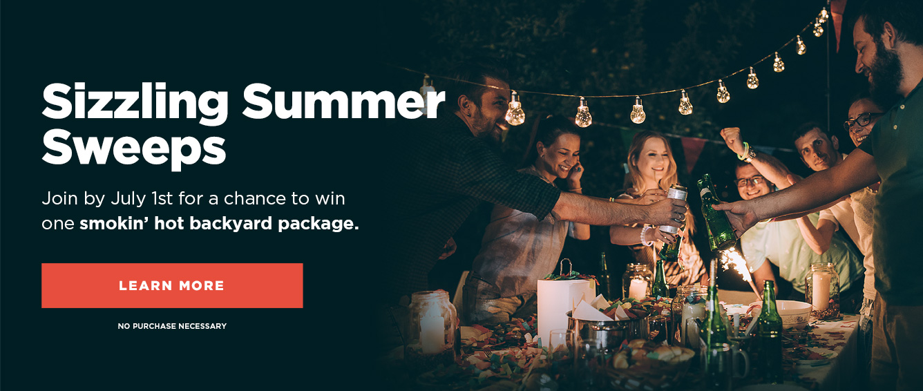 Join SiriusXM Free Pre-Owned Program by July 1st, 2022 for a chance to win one smokin' hot backyard package.